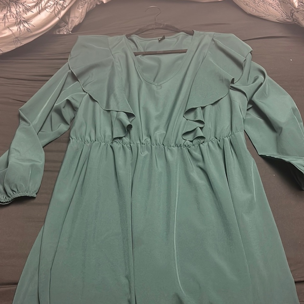Emerald green dress